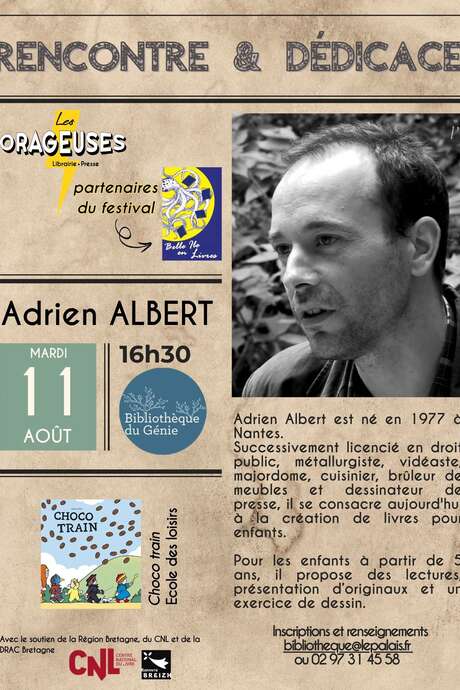 Rencontre et dédicace : Adrien Albert