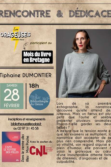 Rencontre et dédicace : Tiphaine Dumontier
