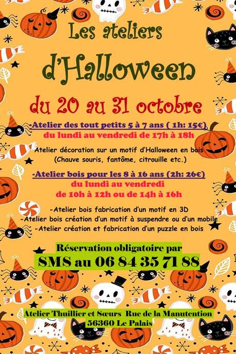Les Ateliers bois d'Halloween (5 à 7 ans)
