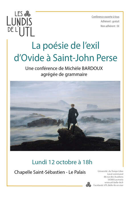 Conférence : La poésie de l'exil d'Ovide à Saint John Perse