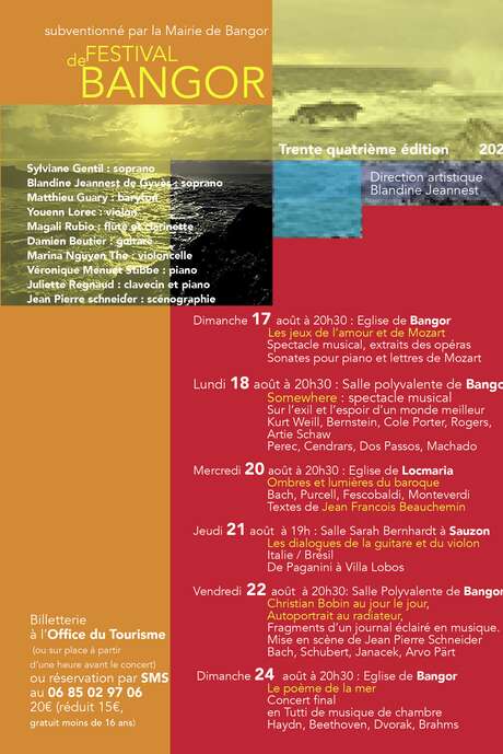 Festival de Bangor :   Les dialogues de la guitare et du violon