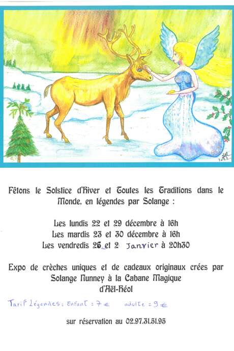 Fêtons le Solstice d'hiver et toutes les traditions dans le monde, en légendes avec Solange