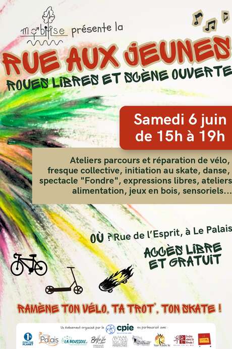 Rue aux Jeunes - Roues libres et scène ouverte