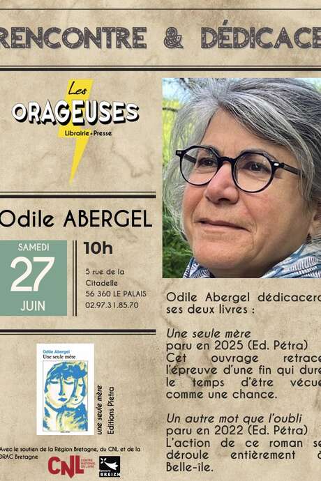 Rencontre et dédicace : Odile Abergel