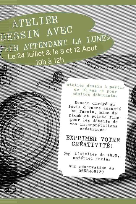 Atelier dessin avec "En attendant la lune"