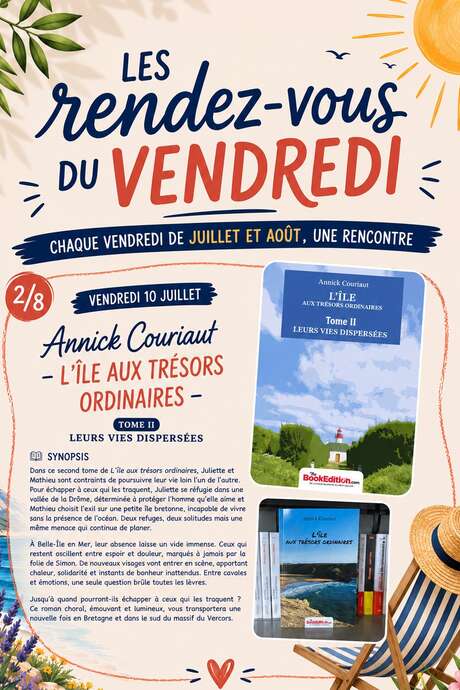 Les rendez-vous du Vendredi : Annick Couriaut " L'ile aux trésors ordinaires"