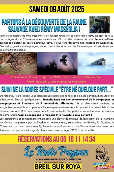 Soirée rencontre : " Etre né quelque part"