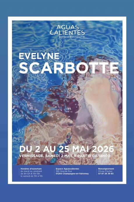 Exposition de peinture "Collection aquatique" d'Evelyne Scarbotte à l'Espace Aguascalientes
