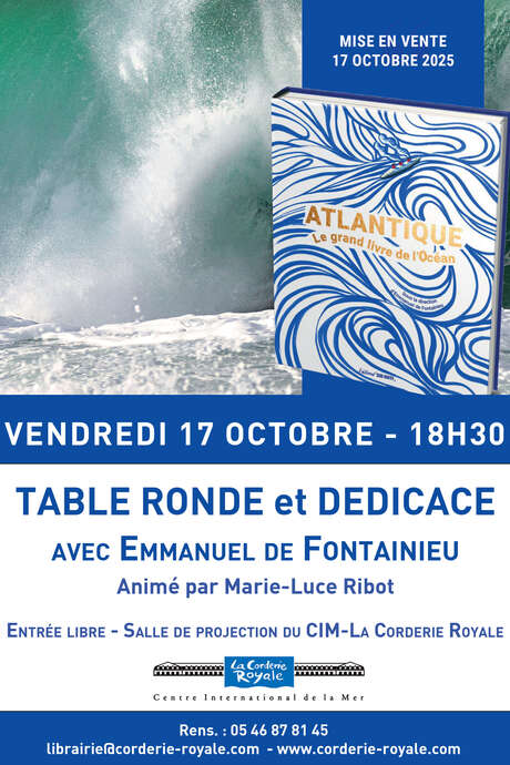 Table ronde et  dédicace : Atlantique, le grand livre de l'océan