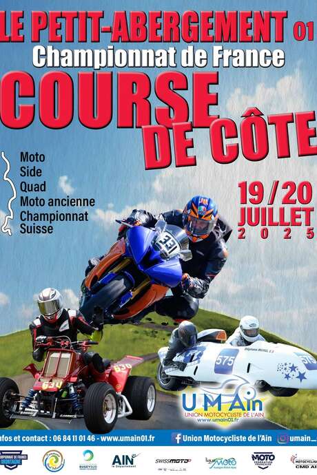 Course de côte moto – Championnat de France de la Montagne au Petit-Abergement