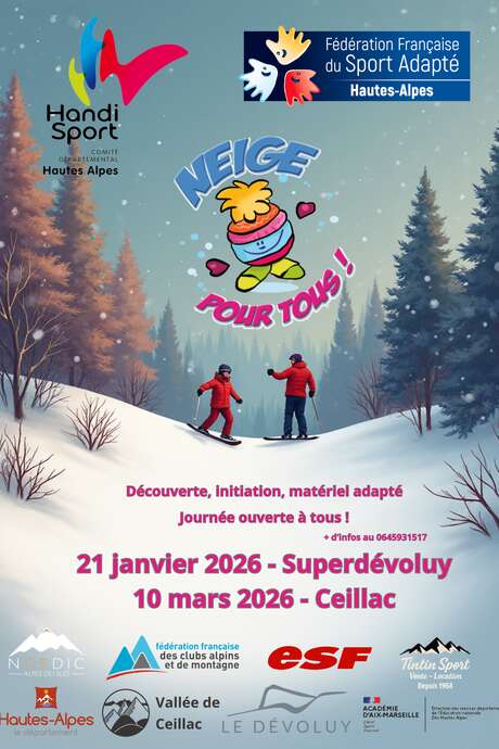 Journée neige pour tous - handisport