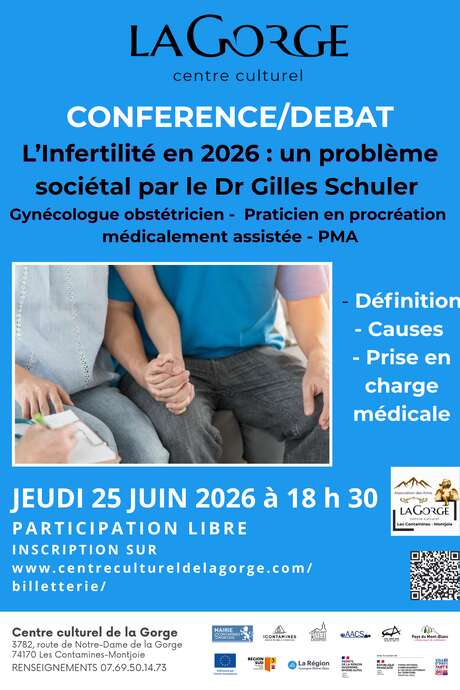 Conférence "L'infertilité en 2026 : un problème sociétal" par le Docteur Gilles Schuler au Centre Culturel de la Gorge
