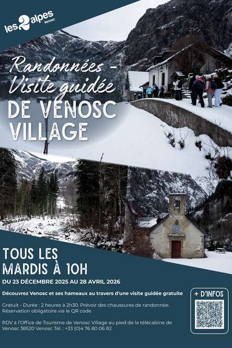 Randonnée visite guidée de Venosc village