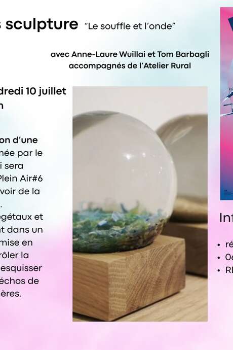 Festival Plein Air : atelier sculpture "le souffle et l'onde"