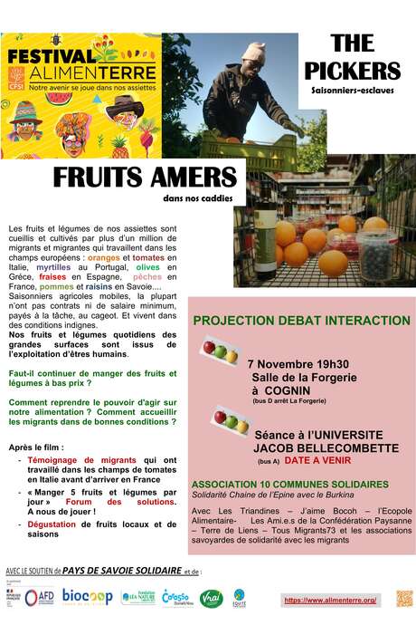 Festival Alimenterre - Projection de "The Pickers - Saisonniers esclaves"