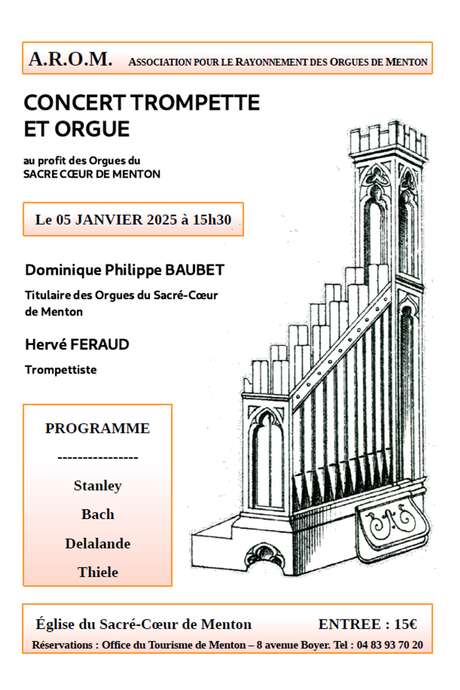 Concert d'orgue à Menton