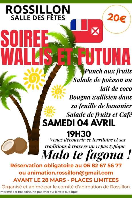 Soirée repas thématique "Wallis et Futuna"
