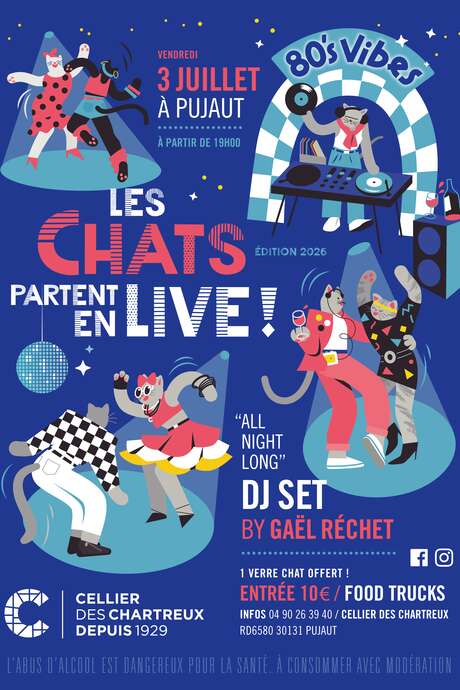 Les Chats partent en live