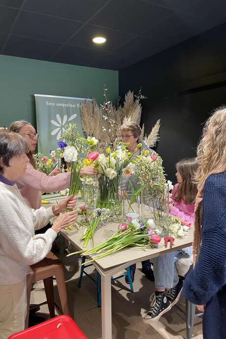 Atelier bouquet de fleurs locales