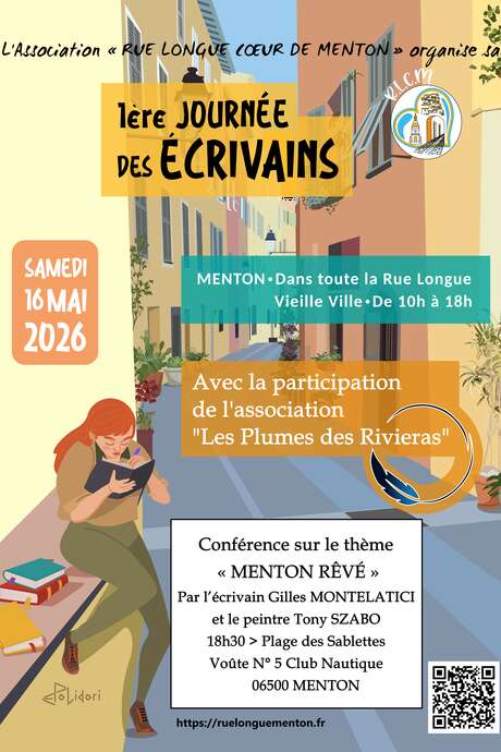 Writers' day "Rue Longue / Old town of Menton"