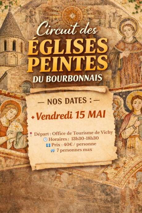 Excursion "Circuit des Églises Peintes du Bourbonnais"