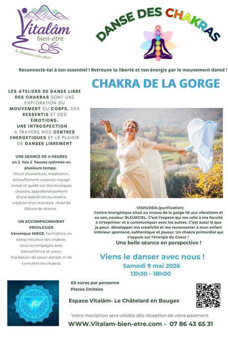 ATELIER DANSE LIBRE - CHAKRA DE LA GORGE