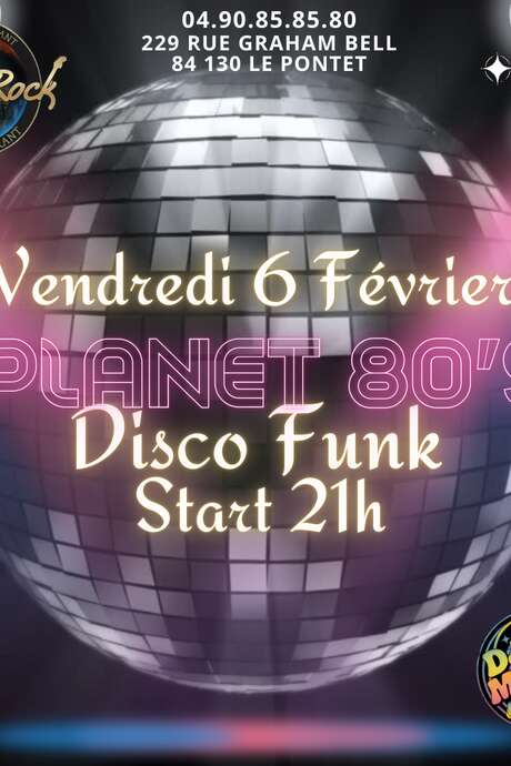 Planet 80’s disco funk au Planet Rock