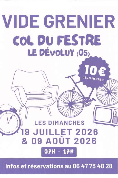 Vide grenier du Col du Festre