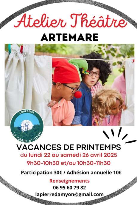 Atelier théâtre pour les enfants 7-12 ans avec la Cie la Pierre d'Amyon