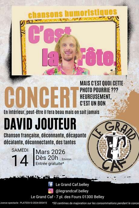 Concert bar at the Grand Caf in Belley