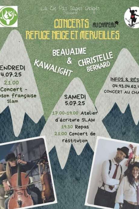 Concert refuge neige et merveilles