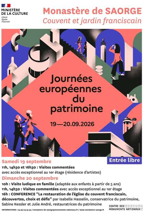 Journées européennes du patrimoine : Visites commentées du Monastère de Saorge