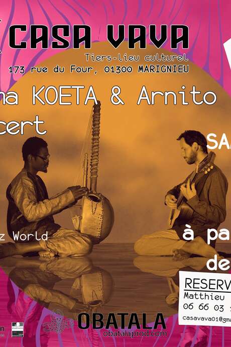 World jazz concert with Adama Koeta and Arnito