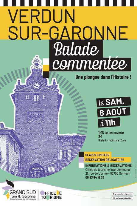 Balade commentée "Histoire et Patrimoine de Verdun sur Garonne"
