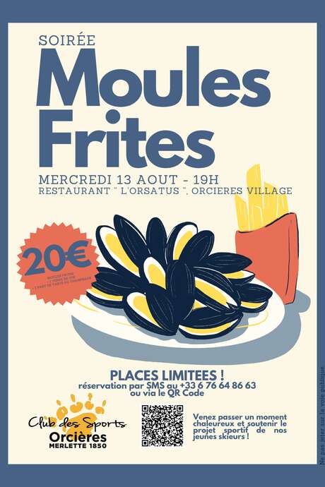 Soirée moules-frites du Ski Club !