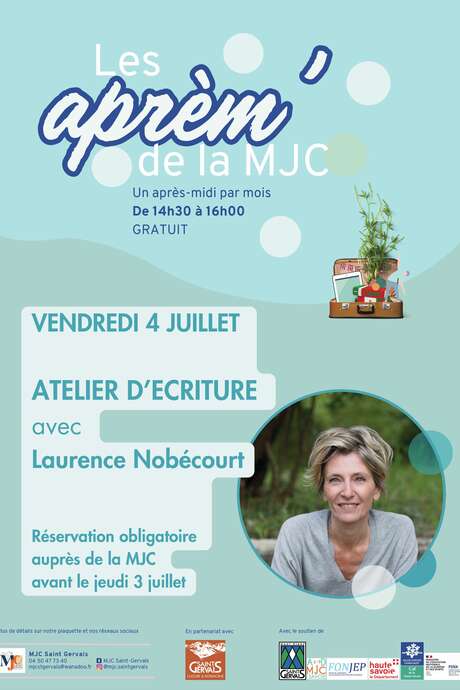 Atelier d'écriture avec Laurence Nobécourt