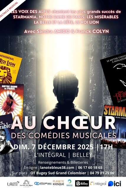 Spectacle musical : Au choeur des comédies musicales par les Voix des Alpes. Spectacle musical : Au choeur des comédies musicales par les Voix des Alpes.