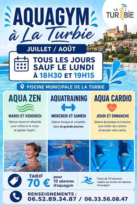 Aquagym à La Turbie