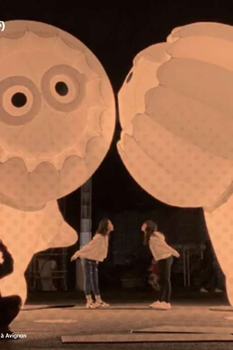 Iluminaciónes navideñas de la ciudad: Los Anooki en Aviñón