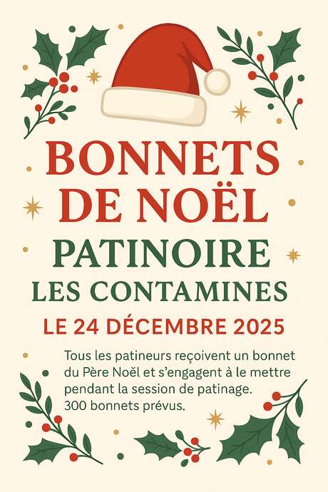 Opération bonnets de Noël à la patinoire