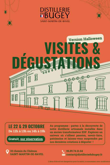 Visite et dégustation à la Distillerie du Bugey - Version Halloween