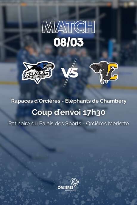 Match de hockey - Rapaces d'Orcières