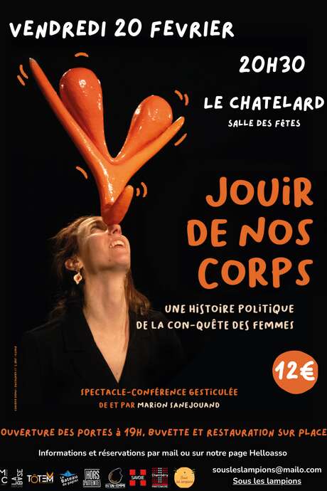 Conférence gesticulée "Jouir de nos corps"
