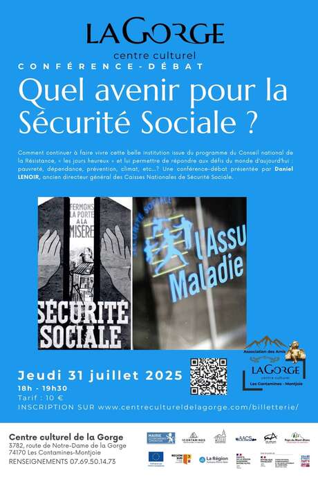 Conférence débat "Quel avenir pour la sécurité sociale 1945-2025" au Centre Culturel de la Gorge