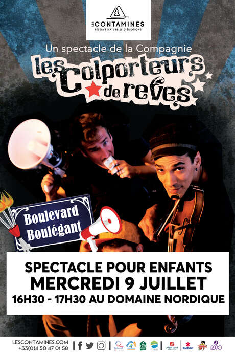 Spectacle pour enfants : "Boulevard Boulégant" du groupe "Les colporteurs de rêve"