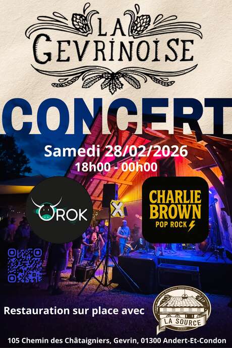 Soirée concert à la Gevrinoise