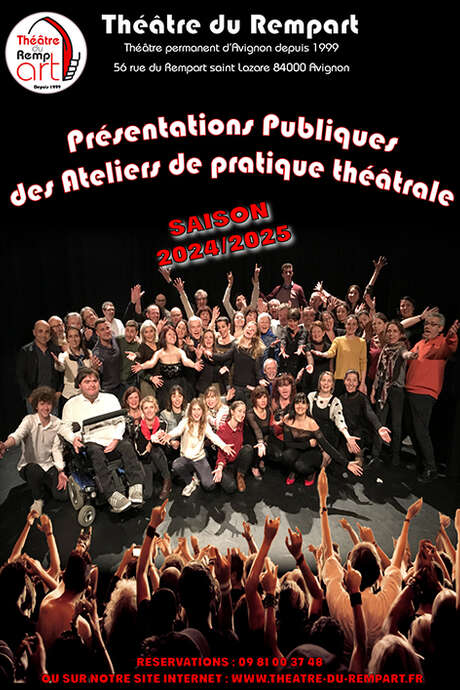 Présentations spectacles ateliers au Théâtre du Rempart