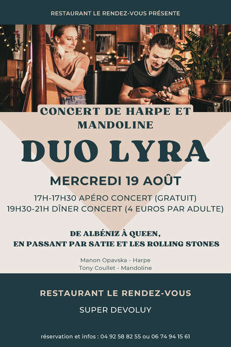 Concert de Duo Lyra au Rendez-vous