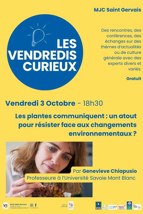 MJC - Les Vendredis Curieux -  Les plantes communiquent : un atout pour résister face aux  changements environnementaux ?