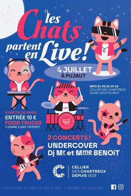 Les Chats partent en live